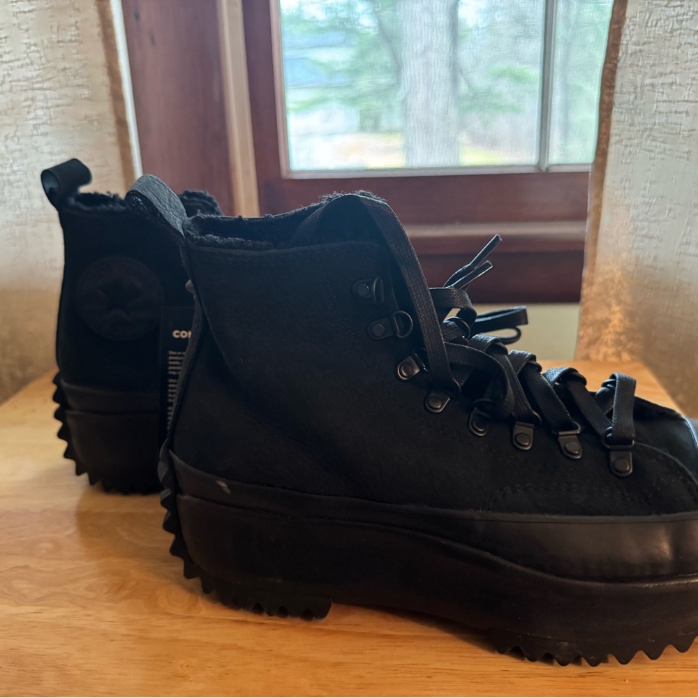 Converse Run Star Hike High 'Triple Black Sherpa' - Picture 4 of 6